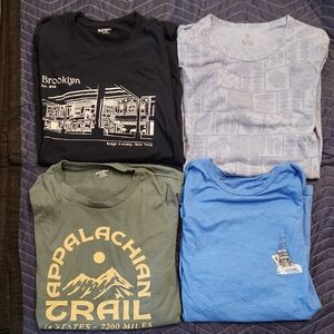 Graphic T-Shirt Bundle - Black, Green, Blue